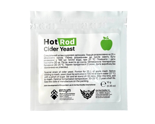 Дрожжи для приготовления сидра Hot Rod Cider