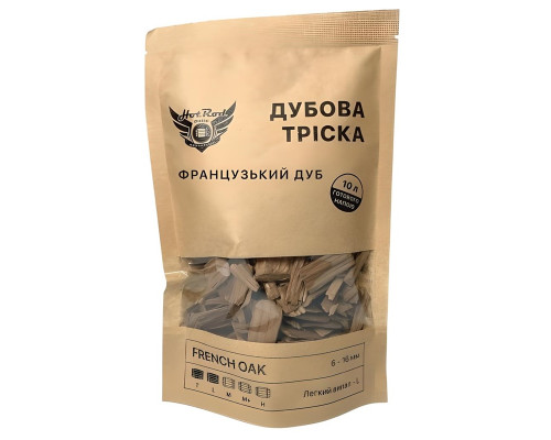 Дубовая щепа French Oak L на 10 л