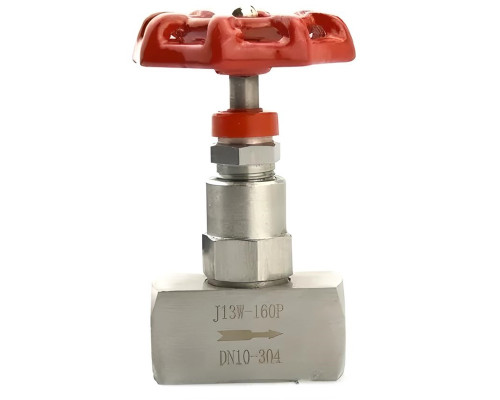 Кран игольчатый нержавеющий 3/8" Ду 10