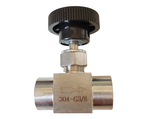 Кран голчастий нержавіючий 3/8" (Ду 10)