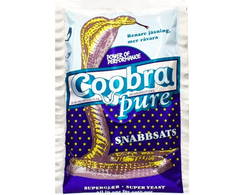 Сухие турбо дрожжи Coobra Pure Snabbsats