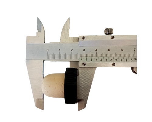 Корок корковий із чорним ковпачком 27x19.5 мм